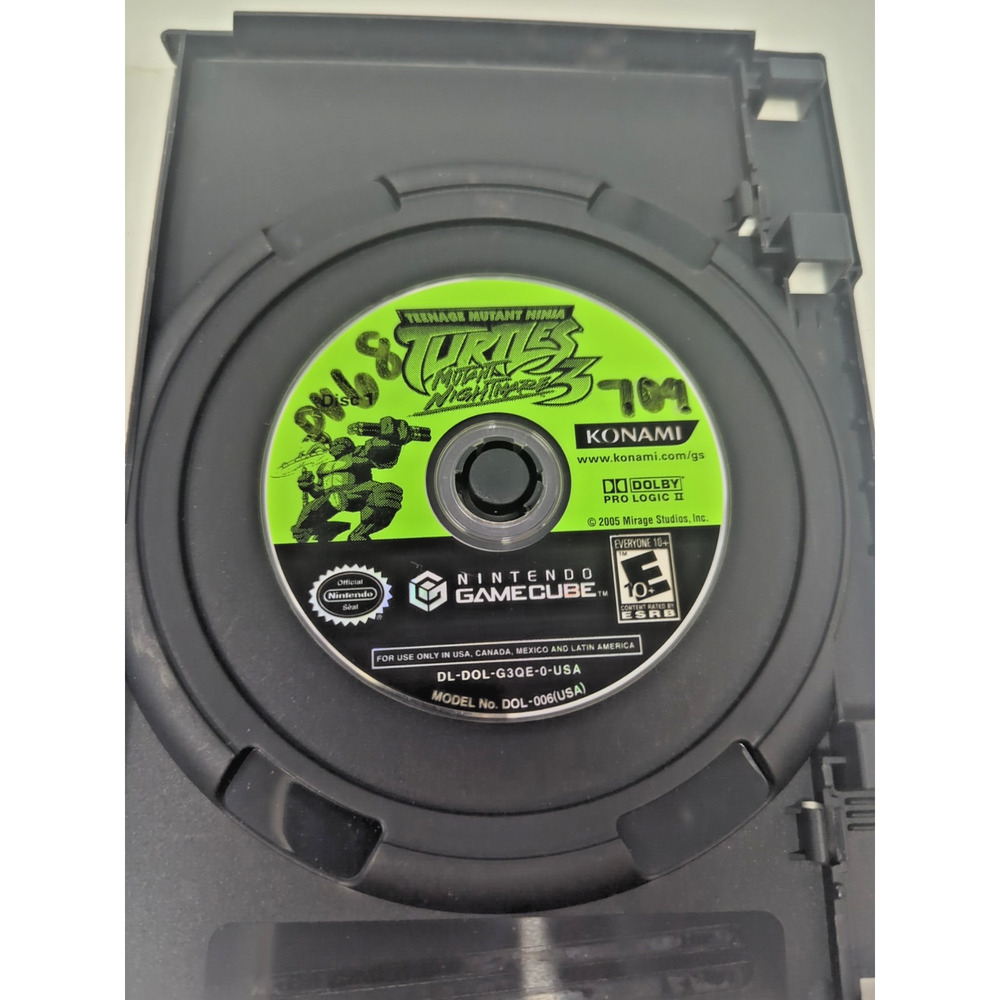 Teenage Mutant Ninja Turtles 3 Mutant Nightmare Nintendo GameCube GC - Tested